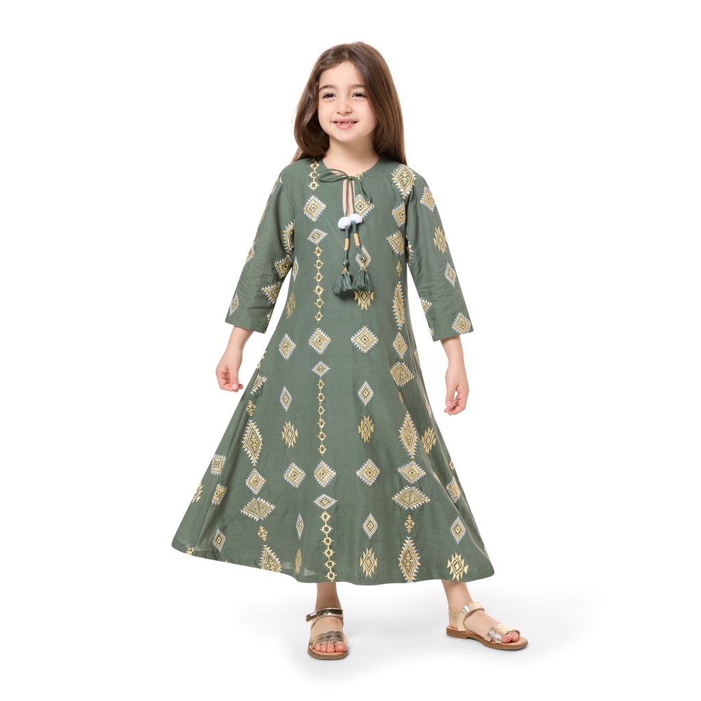 Archaic Stripes Kids Dress