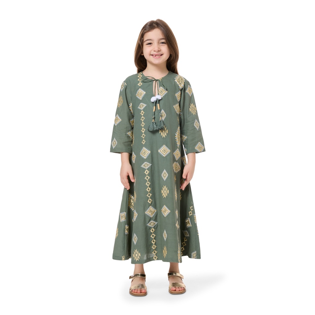 Archaic Stripes Kids Dress