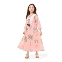 Peachy Tropics Kids Dress