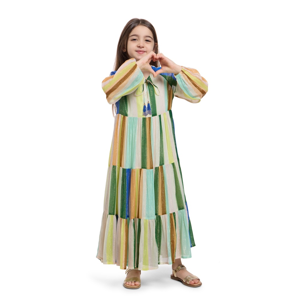 Chroma Stripes Kids Dress