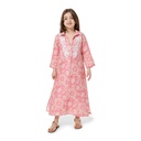 Coral Whispers Kids Dress