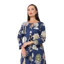 Navy Palm Dress