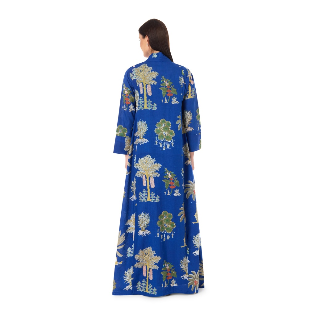 Blue Palm Dress