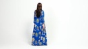 Blue Palm Dress