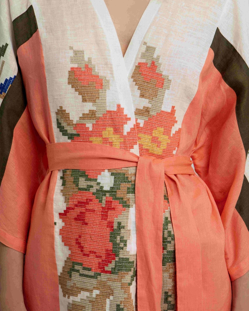 Two Tone Short Kimono