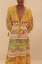 Floral Stripe Maxi Dress