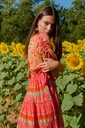 Mauricio Orange Short Dress