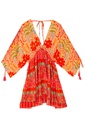Mauricio Orange Short Dress