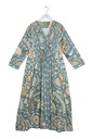 Suzanne Blue Pleat Dress
