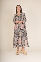 Block Taupe Pleat Dress