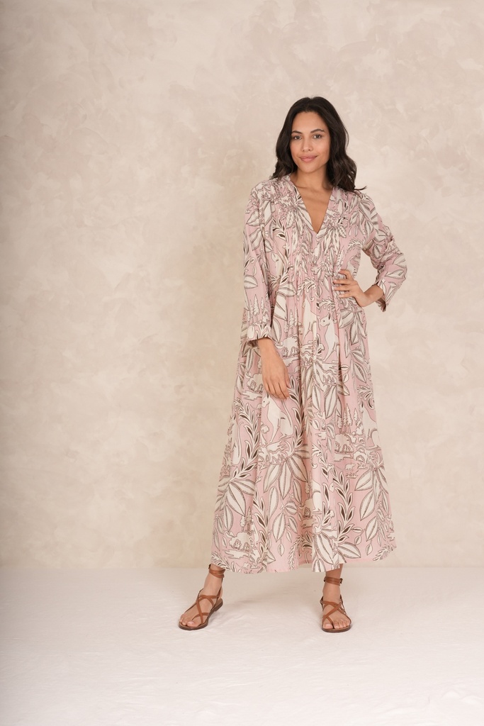 Sphinx Pink Pleat Dress