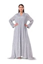 Ethereal Gray Chiffon Dress