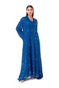 Prussian Blue Chiffon Dress