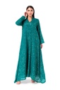 Emerald Green Chiffon Dress