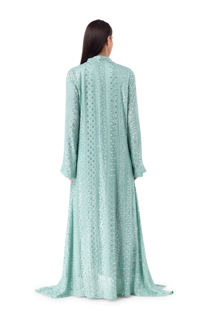 Sage Green Chiffon Dress