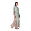 Sage Serenade Embroidered Dress