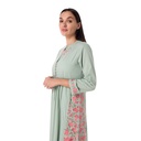 Sage Serenade Embroidered Dress