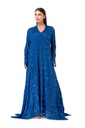 Prussian Blue Chiffon Dress