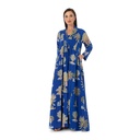 Blue Palm Dress