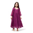 Maroon Mokaish Kids Dress