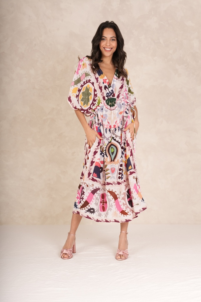 Suzanne Pink Kaftan