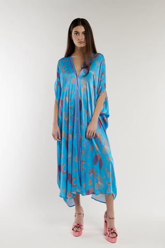 [00032315] Wild Blue Kurti Dress