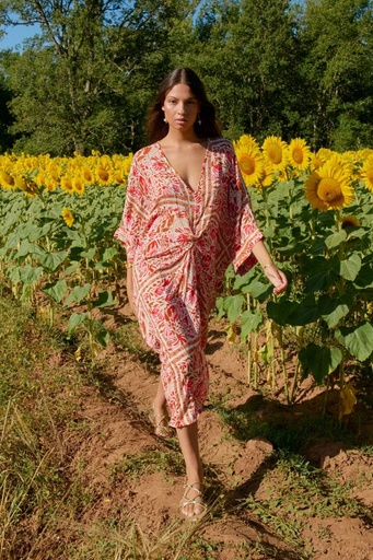 [00033364] Havana Red Kaftan