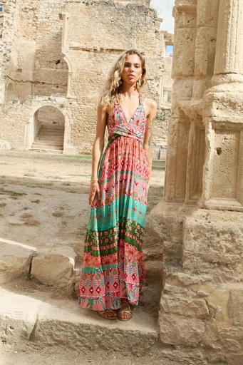 Goa Pink Multi  Dress