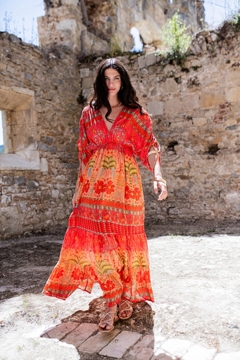 Mauricio Orange Dress
