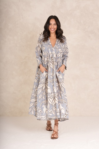 Sphinx Grey Pleat Dress
